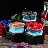 Plato de frutas luminoso para bar ktv Junjie estante para platos de frutas bocadillos creativos plato de bocadillos bandeja de bocadillos LED de alta gama