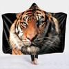 AliExpress Amazon EBA Tigre Leopardo animal manta con capucha cálida capa mágica lana de cordero