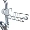 Estante de Almacenamiento para Grifo Cocina Acero Inoxidable Organizador de Fregadero Hogar Esponja Paño Plato Lavado Secado Estante Cesta Colgante