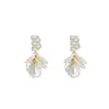 Pendientes de cobre Aguja de Plata con microincrustaciones de circonita y pétalos rojos, diseño femenino, moda, temperamento, flor de año de nacimiento de celebridad de internet