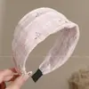Diadema de punto estilo retro americano de ala ancha, de alta gama, adecuada para frentes amplias, a la moda, versátil para uso diario y para ir al trabajo, pinza para el pelo y accesorio para el cabello