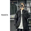 Jaqueta Cardigan de Tricô para Homens, Primavera e Outono 2025 Nova Tendência Casual Versátil Solta Gola Alta Top de Outono para Homens