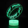 Luz nocturna acrílica 3D naturaleza muerta abstracta led táctil control remoto colorida lámpara de mesa regalo creativo lámpara de noche de dormitorio