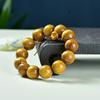 Pulsera de Sándalo Dorado Natural 20 Cuentas de Buda para Hombre Rosario de Moda Pulsera para Mujer 108 Colección Wenwan Fabricante Venta al por Mayor