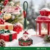 Chaveiro Pingente de Natal em Couro Desenho Animado Ornamento de Mochila Corrente para Pendurar Boneco Fofo de Velho Boneca Presente Venda por Atacado
