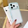 Funda de Teléfono Acrílica Transparente de Dos en Uno Color Caramelo para iPhone 16, Adecuada para iPhone 17 Pro Dopamina