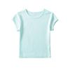 Camiseta Corta Básica Elástica de Manga Acampanada para Mujer, al por Mayor, de Verano, Cuello Redondo, Manga Corta, Ajustada, Versátil, Estilo Europeo y Americano, para Chicas Calientes