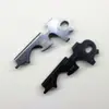 Clip de Llave 8 en 1, Herramienta Combinada de Llave Multifuncional para Exteriores, Herramienta EDC, Destornillador Abrebotellas de Supervivencia