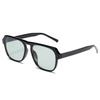 Gafas de sol piloto de doble puente retro ins nicho Redes sociales Gafas para fotografía callejera Protección UV para hombres y mujeres Todas las ocasiones