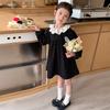 Vestido para Niñas Primavera y Otoño 2025 Nuevo Vestido Floral Elegante de Otoño de Manga Larga para Bebés