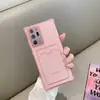 Adequado para Capa com Porta-Cartão Xiaomi Note14, Capa Protetora Xiaomi 15, Capa Protetora Transparente de Quatro Cantos Note 9, Capa Macia 14t