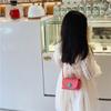 Bolso Infantil Estilo Coreano Bolso Cuadrado Pequeño de PU a la Moda para Niña Bolso para Cambios y Accesorios para Bebé para Salir Mini Bolso Cruzado para Niña