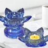 Molde de Resina Cristal DIY Papoula, Suporte de Vela Lótus, Molde de Silicone para Decoração de Carro, Em Estoque para Venda por Atacado na Europa