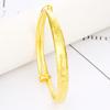 Venta Directa de Fábrica pulsera plana redonda multiple chapada en oro push-pull boda Vietnam arena dorada estilo étnico pulsera de la suerte