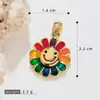 Venda Quente Doce e Fresco Colorido Gota de Óleo Margarida Girassol Pétala de Rosa Acessórios para Joias DIY Pingente