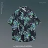 Conjunto de Camisa Floral de Manga Curta e Shorts Estilo Resort de Bali Estampa Floral Total Estilo Hong Kong Retrô Moda Praia Plus Size Masculino e Feminino