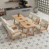 Loja de Sobremesas Estilo Creme e Chá de Leite, Conjunto de Mesa e Cadeira de Café, Bar Lounge, Bar de Livros, Área de Lazer, Cabine de Sofá para Recepção e Reuniões