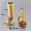 Conexiones de Cobre Transfronterizas con Tornillo Excéntrico Extendido para Regadera Empotrada con Patas Curvas y Dobladas, Conexiones de Tornillo Excéntrico Reductoras para Grifos