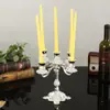 Enfeites de Castiçal Clássico Estilo Europeu, Decorações de Mesa de Luxo Leve e Alto Valor Estético, Enfeites de Castiçal para Decoração de Casa em Liga de Zinco Atacado