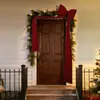 Lazo de terciopelo navideño extragrande para decoración de pared, cumpleaños, boda, fiesta y decoración de la punta del árbol de Navidad