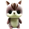 Boneco de Animal Fofo Japonês com Revestimento de Veludo Brinquedo Enfeites de Mesa Japonês Fofo Enfeites Decorativos Presentes