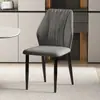 Mesa y Sillas de Comedor Minimalistas de Lujo Ligero Nórdico Moderno Color Crema, Silla de Tocador con Respaldo, Mesa y Taburetes de Comedor de Hotel