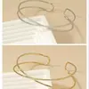 Venta directa del fabricante: Pulsera Abierta Geométrica en Forma de 8, Simple y Versátil, Pulsera Metálica Apilable Estilo Punk para Mujer, Ajustable para Uso Diario