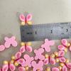 Acessórios de Borboleta de Lã com Glitter Grampo de Cabelo Adereços de Cabeça Acessórios para Capa de Celular Adereços de Cabeça Sapatos com Furo DIY Acessórios de Resina