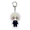 Al por mayor Anime Jujutsu Kaisen Artículos de Anime Hechos por Fans Versión Q Llavero Acrílico Transparente Colgante para Mochila de Estudiante