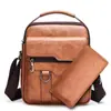 Nuevo bolso de hombro para hombre, bolso cruzado vertical informal de negocios, bolso de mano de cuero suave de PU, maletín de negocios