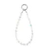 Cadena de Teléfono de Muñeca Corta en Stock, Pulsera Colgante de Cubo de Azúcar de Cristal de Moda y Sencilla, Hecha a Mano de Alta Calidad con Abalorios para Mujer