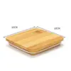 Frascos de Almacenamiento de Alimentos y Granos de Cocina Multiespecificación para el Hogar Hechos de Vidrio de Borosilicato Alto con Tapas de Bambú, Frascos de Vidrio Cuadrados Sellados