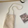 Bolso Pequeño Cruzado de Punto Coreano Versátil Bolso de Hombro Único Otoño Invierno Diario Portátil Mini Bolso para Teléfono