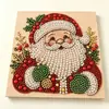 Kit DIY de Pintura de Diamante 5D de Natal da Amazon com Pérolas Papai Noel com Borda Impressa Decoração Feita à Mão