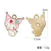 Colgantes de esmalte de la linda serie Sanrio oso de dibujos animados, My Melody, perro Pacha accesorio DIY colgantes pequeños