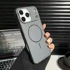 Adecuado para Apple 17Promax Funda Magnética para Teléfono con Sensación de Piel Color Contrastante Anticaídas Iphone16 Borde Antideslizante 14 Funda Protectora