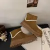 Novo vestido emagrecedor retrô estilo britânico 2026 com aumento de altura, com botas de cadarço no tornozelo, botas Martin de sola grossa de outono para mulheres