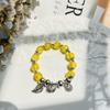 Pulsera de cuentas hecha a mano con diseño de mariposas de Hello Kitty de Kt Cat, regalo de cumpleaños para niñas.