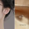 Pendientes de Plata de Ley 925 para Mujer con Lóbulo Perforado, Pendientes de Diseño de Nicho Nuevos y Modernos, Pendientes de Alta Gama Que No Necesitan Quitarse al Dormir