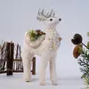 Adornos de Reno Navideño, Accesorios para Fotos, Decoraciones Navideñas, Decoración de Ambiente para Mesa y Ventana, Pequeños Renos Realistas