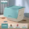 Caja de Almacenamiento Frontal Abierta Artículos Varios Caja de Almacenamiento Lateral Abierta Gabinete Doméstico Flip Frontal Abierto con Tapa Gabinete de Almacenamiento de Ropa