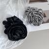 Elegante Sencillo Flor Rosa Anillo para el Cabello Intestino Grueso Cuerda para el Cabello Tela Avanzada Flor para el Cabello Cuerda para el Cabello Anillo para el Cabello Accesorios para el Cabello
