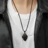 Venta al por mayor del fabricante Diadema de Cabeza de Fantasma de Acero de Titanio Colgante de Diamante Estilo Punk Dominante para Hombres Colgante de Acero Inoxidable Sensación Metálica