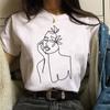 Nova Camiseta Feminina Moda Camiseta Manga Curta Harajuku Gráfica