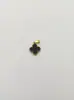 Colgante de Acero Inoxidable Trébol de Cuatro Hojas de la Suerte Doble Cara Oro Real en el Horno No Se Desvanece Moda Lujo Accesible Accesorios para Collares DIY Lote
