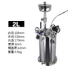 Tanque de pressão de aço inoxidável, tanque de pressão de álcool, tanque de pressão para máquina dispensadora, tanque de armazenamento de líquido, disponível em tamanhos de 1 litro a 100 litros