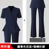 Traje Profesional de Manga Corta para Mujer Verano Nuevo Moda de Gama Alta Temperamento Gerente de Hotel Recepción de Joyería Ropa de Trabajo