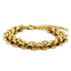 Moda Europeia e Americana Simples de Nicho Versátil Personalizado Joia de Mão Anel de Três Camadas Pulseira de Aço Inoxidável Banhado a Ouro 18K Feminino Luxo Acessível
