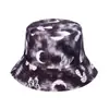 Novo Chapéu de Pescador Comércio Exterior Amazon Viagem Chapéu de Sol Cor Tie-dye Chapéu Bacia Cogumelo Chapéu de Sol Chapéu de Sol de Verão para Mulheres