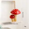 Amazon Navidad simulación hongo pequeño colgante diy diseño de escena navideña decoración de árbol de Navidad colgante de hongo